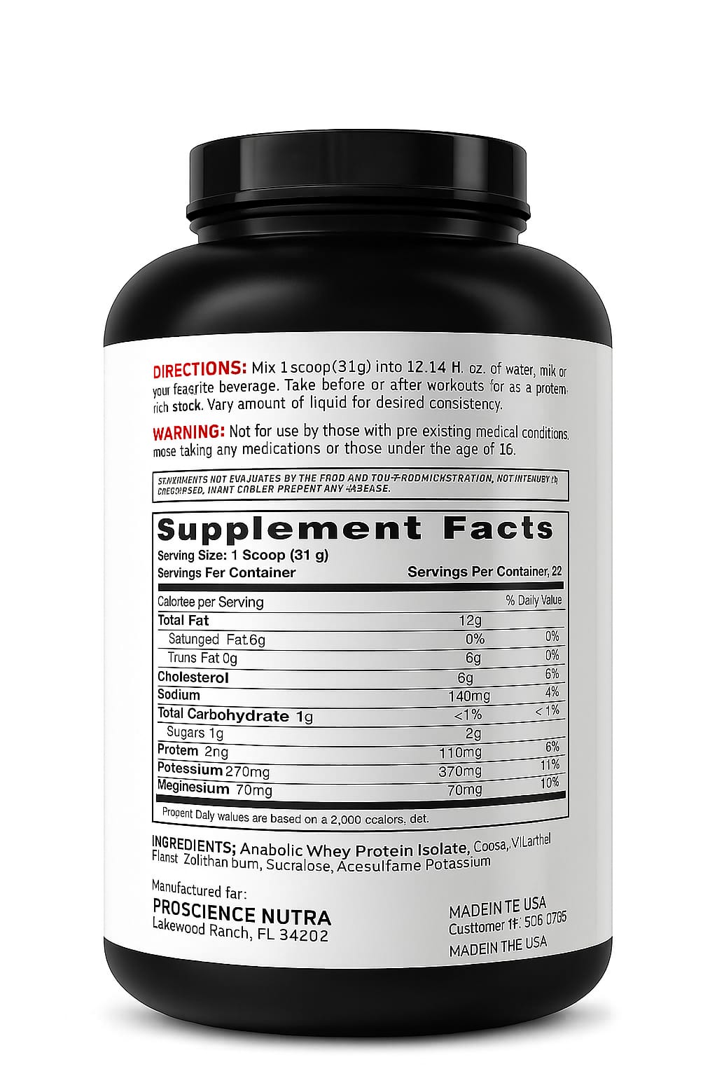 PROSCIENCE Whey Isolate